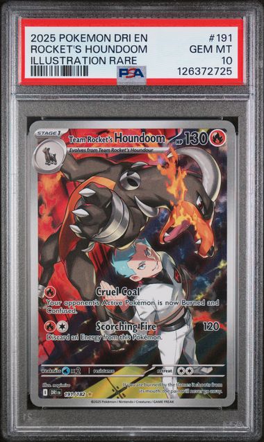 Team Rocket's Houndoom - #191 - PSA 10 - Pokémon Destined Rivals