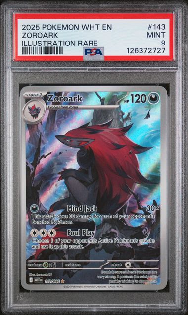Zoroark - #143 - PSA 9 - Pokémon White Flare